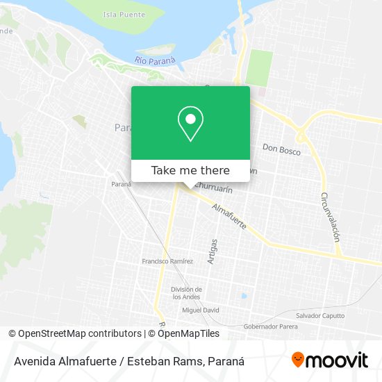 Avenida Almafuerte / Esteban Rams map