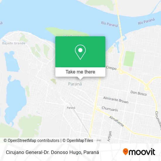 Mapa de Cirujano General-Dr. Donoso Hugo