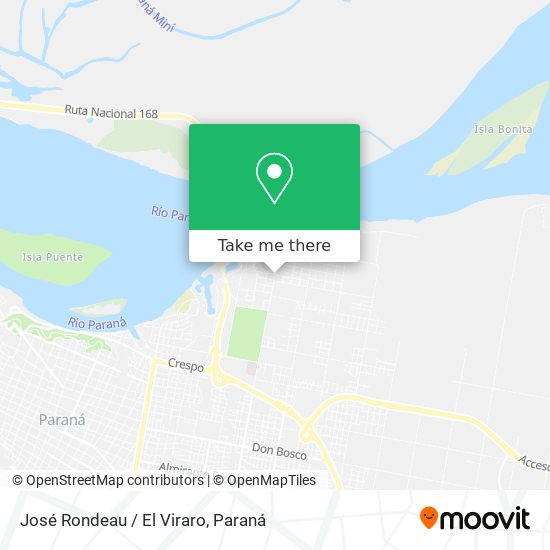 José Rondeau / El Viraro map