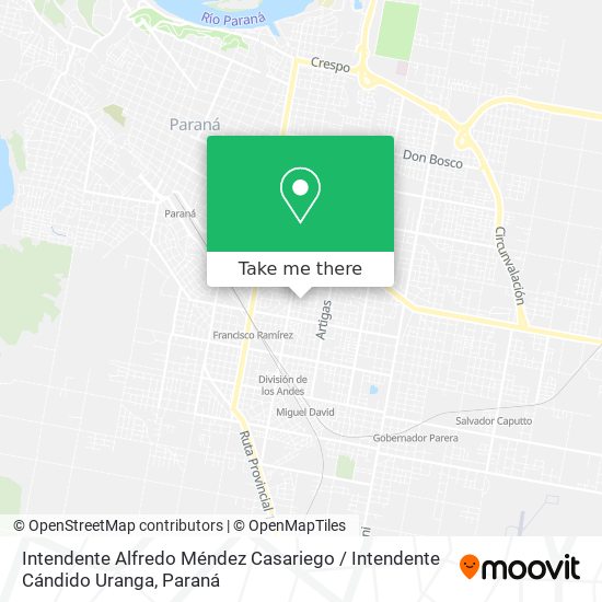 Intendente Alfredo Méndez Casariego / Intendente Cándido Uranga map
