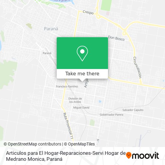 Articulos para El Hogar-Reparaciones-Servi Hogar de Medrano Monica map