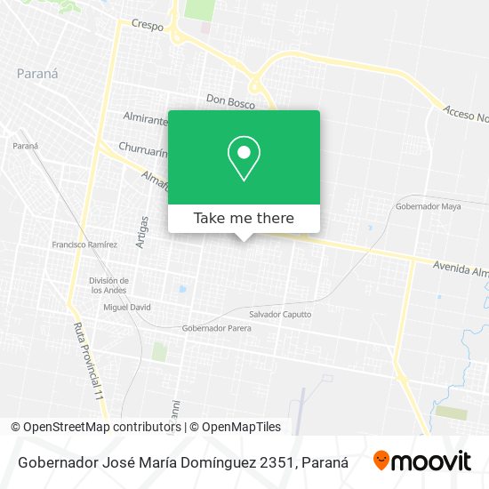 Gobernador José María Domínguez 2351 map