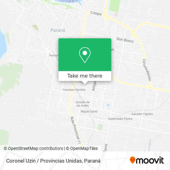 Coronel Uzin / Provincias Unidas map