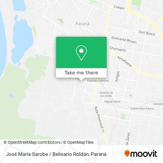 José María Sarobe / Belisario Roldán map