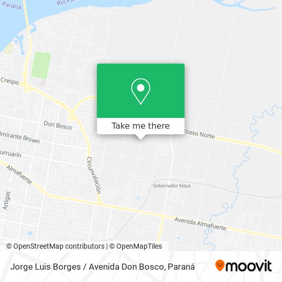 Jorge Luis Borges / Avenida Don Bosco map