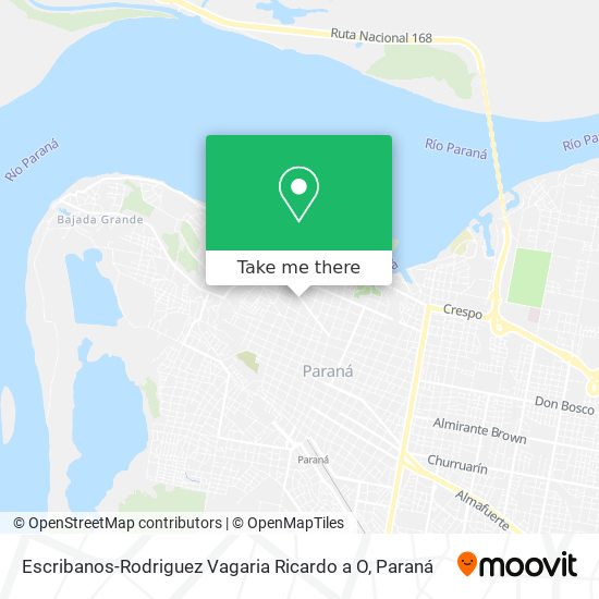 Mapa de Escribanos-Rodriguez Vagaria Ricardo a O