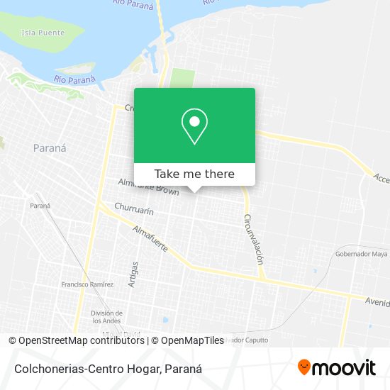 Colchonerias-Centro Hogar map