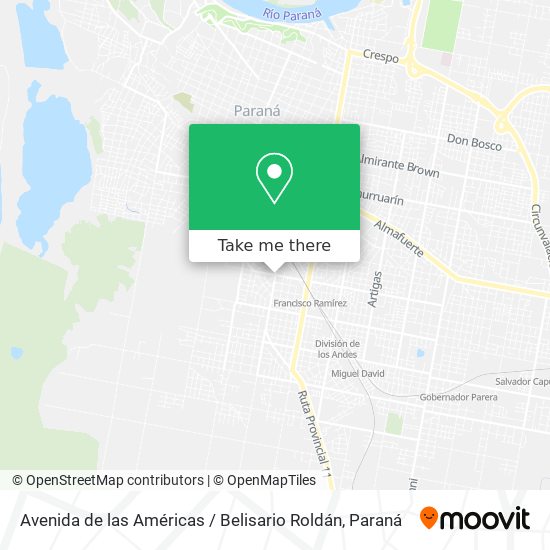 Avenida de las Américas / Belisario Roldán map