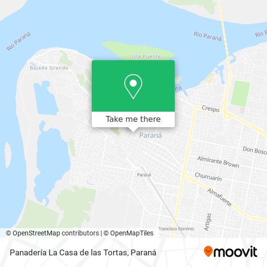 Panadería La Casa de las Tortas map