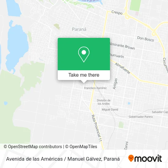 Mapa de Avenida de las Américas / Manuel Gálvez
