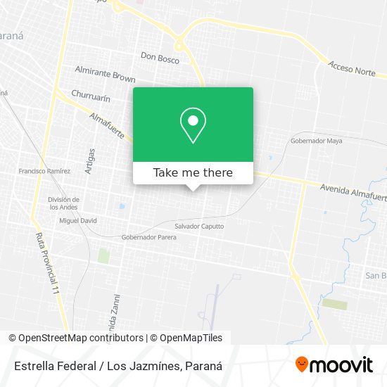 Estrella Federal / Los Jazmínes map
