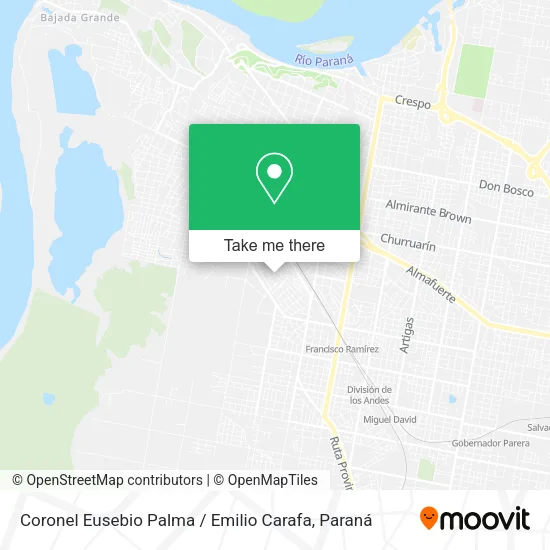 Coronel Eusebio Palma / Emilio Carafa map