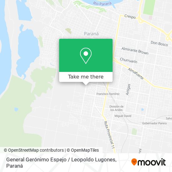 Mapa de General Gerónimo Espejo / Leopoldo Lugones