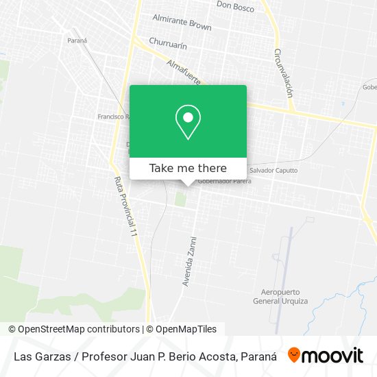 Mapa de Las Garzas / Profesor Juan P. Berio Acosta