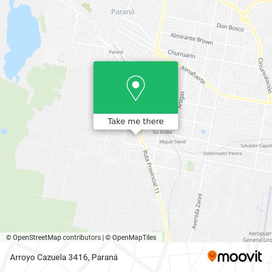 Arroyo Cazuela 3416 map