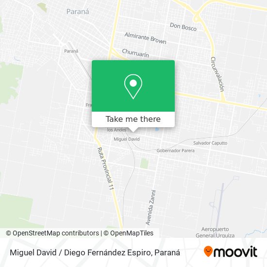 Miguel David / Diego Fernández Espiro map