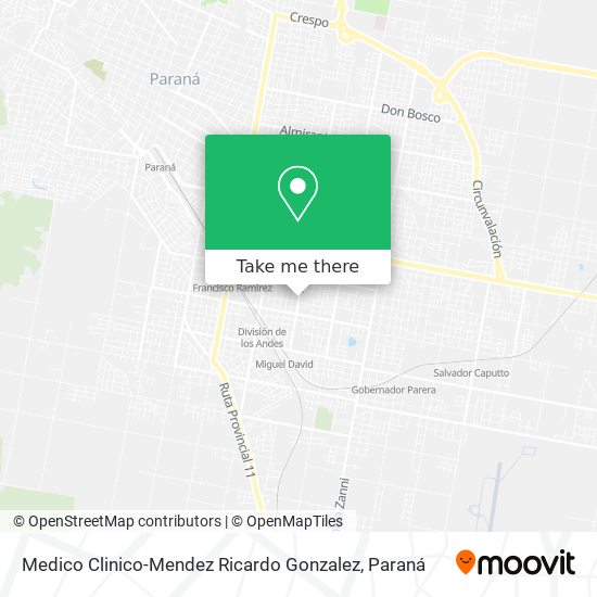 Mapa de Medico Clinico-Mendez Ricardo Gonzalez