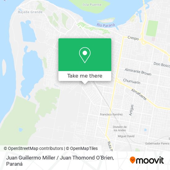 Mapa de Juan Guillermo Miller / Juan Thomond O'Brien