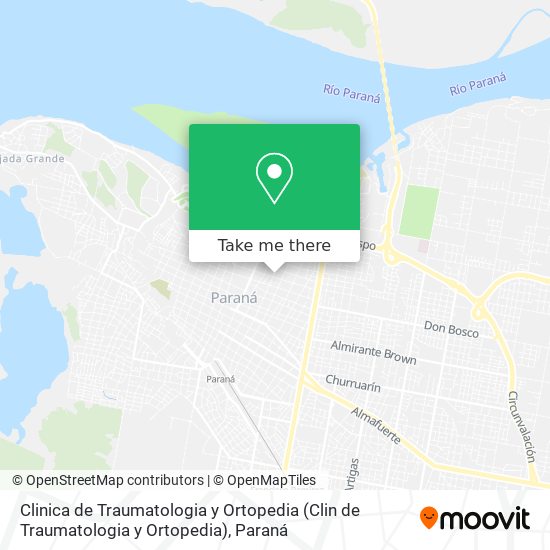 Mapa de Clinica de Traumatologia y Ortopedia