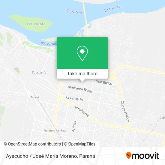 Mapa de Ayacucho / José María Moreno
