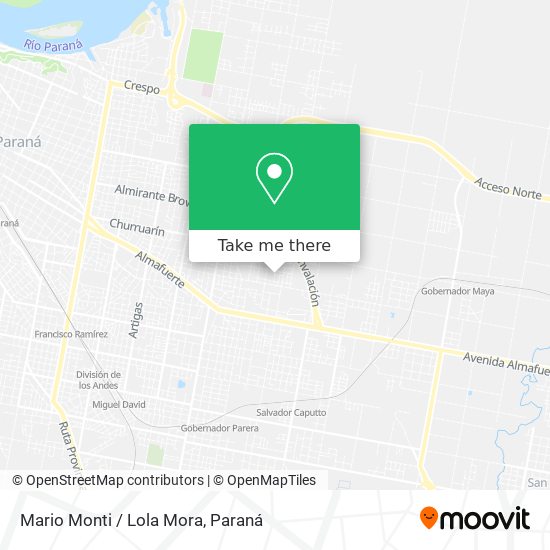 Mapa de Mario Monti / Lola Mora