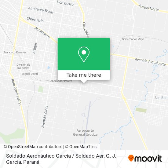 Soldado Aeronáutico García / Soldado Aer. G. J. García map