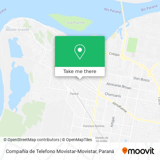Compañía de Telefono Movistar-Movistar map