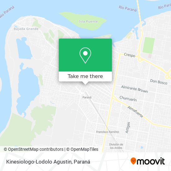 Kinesiologo-Lodolo Agustin map