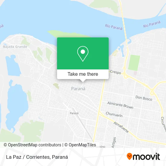 Mapa de La Paz / Corrientes