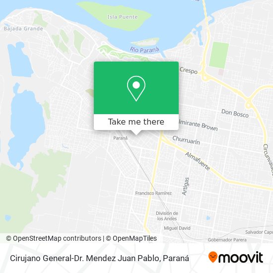 Mapa de Cirujano General-Dr. Mendez Juan Pablo