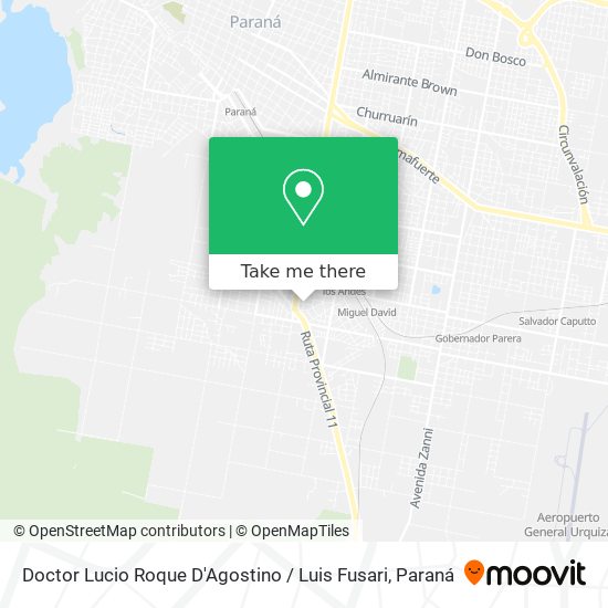 Doctor Lucio Roque D'Agostino / Luis Fusari map