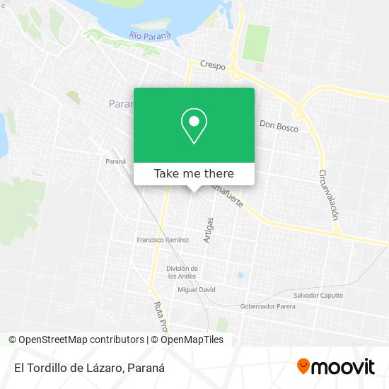 El Tordillo de Lázaro map