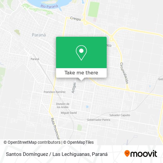 Santos Domínguez / Las Lechiguanas map