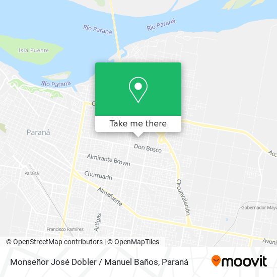 Monseñor José Dobler / Manuel Baños map