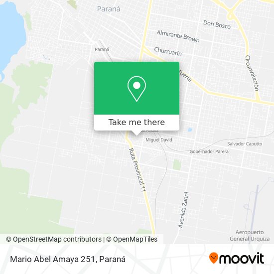 Mario Abel Amaya 251 map