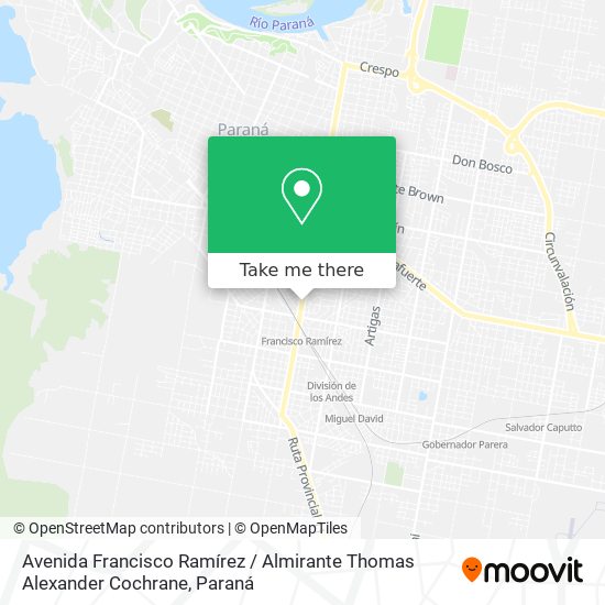 Avenida Francisco Ramírez / Almirante Thomas Alexander Cochrane map