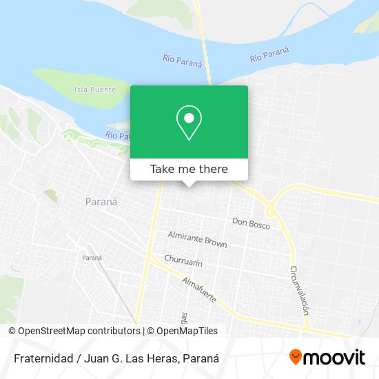 Mapa de Fraternidad / Juan G. Las Heras