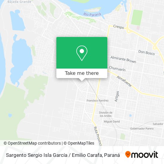 Sargento Sergio Isla García / Emilio Carafa map