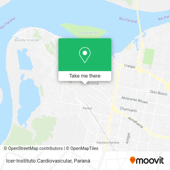 Mapa de Icer-Instituto Cardiovascular