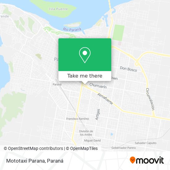 Mototaxi Parana map