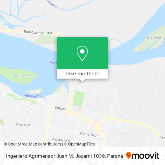 Ingeniero Agrimensor Juan M. Jozami 1039 map