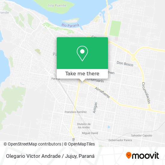 Olegario Víctor Andrade / Jujuy map