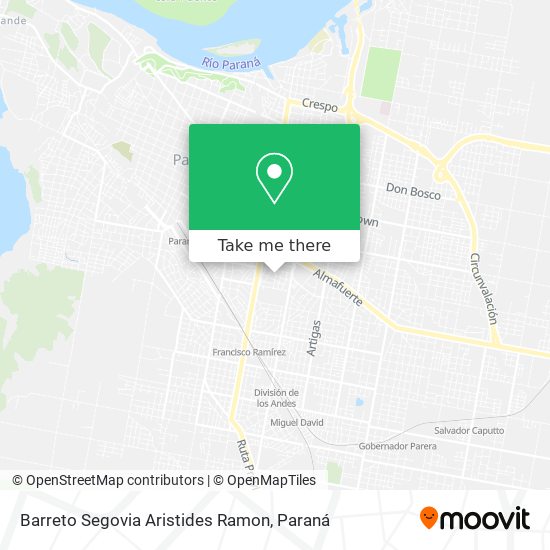 Mapa de Barreto Segovia Aristides Ramon