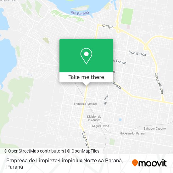Empresa de Limpieza-Limpiolux Norte sa Paraná map