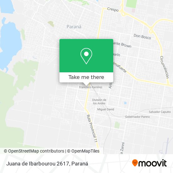 Juana de Ibarbourou 2617 map