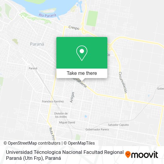 Universidad Técnologica Nacional Facultad Regional Paraná (Utn Frp) map