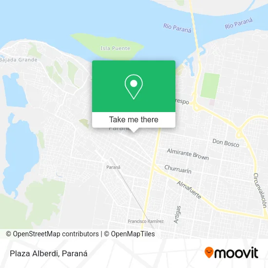 Mapa de Plaza Alberdi