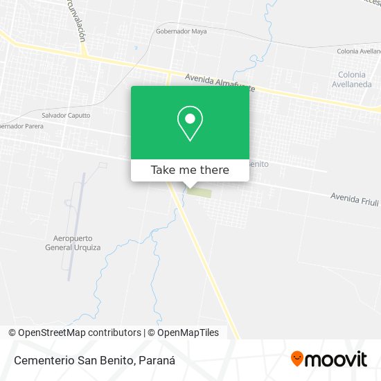 Cementerio San Benito map