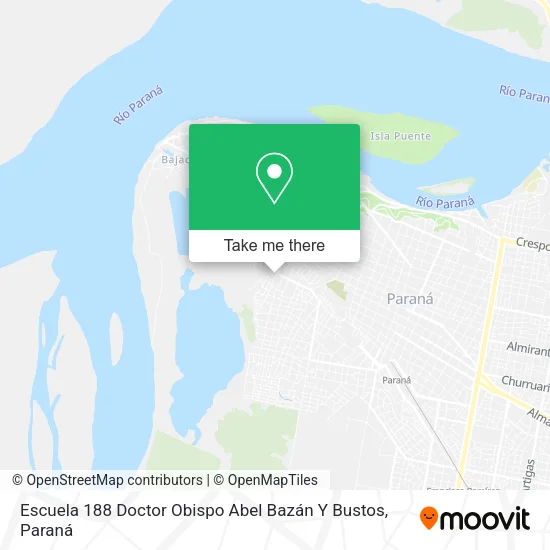 Mapa de Escuela 188 Doctor Obispo Abel Bazán Y Bustos