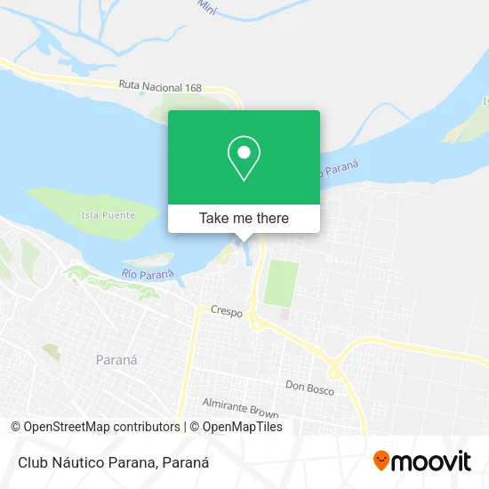 Mapa de Club Náutico Parana
